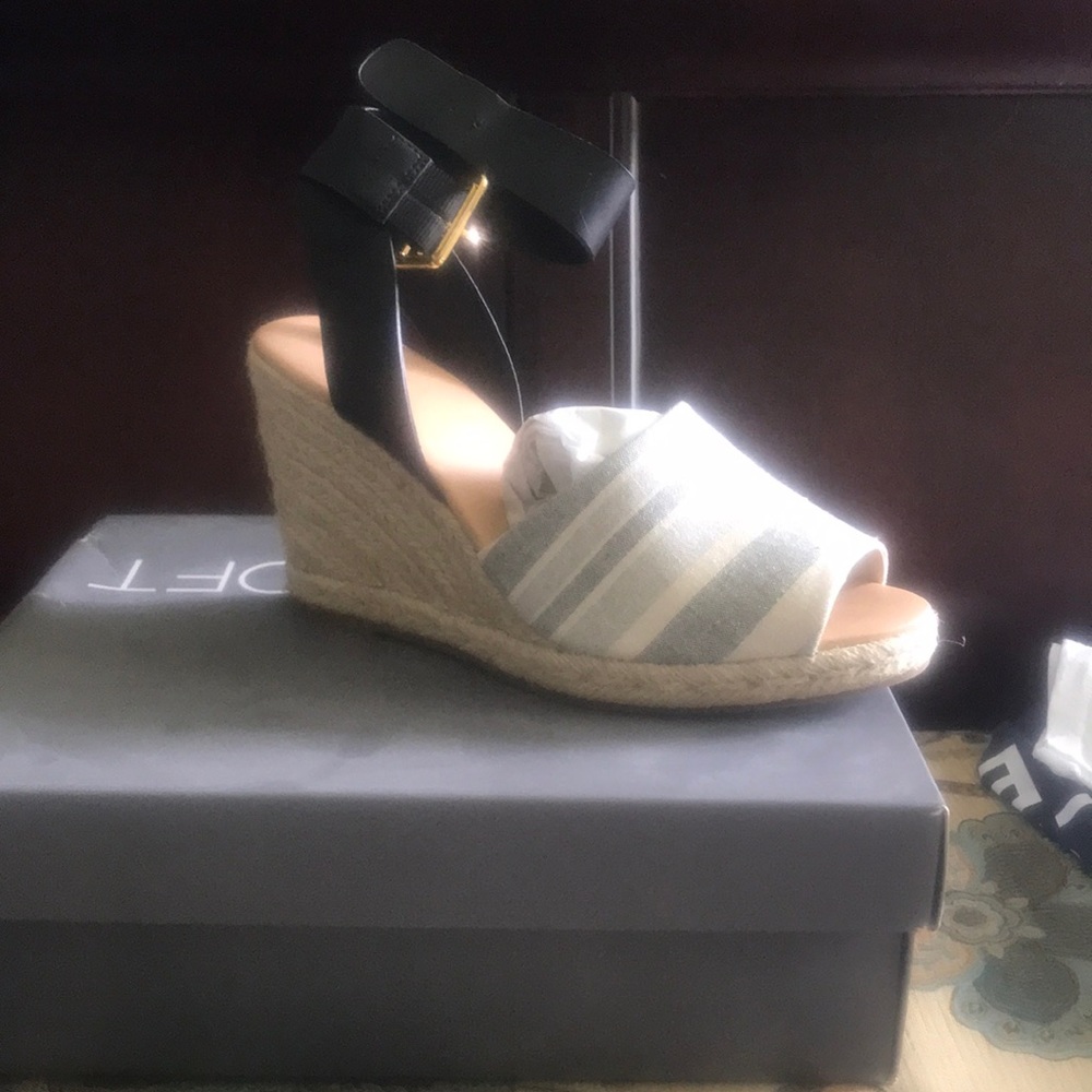 Ann Taylor loft espadrille wedge 9